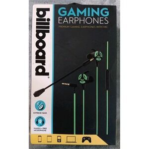 Billboard Gaming Premium Earphones With Mic‎ Green Extreme Base Model BB2847